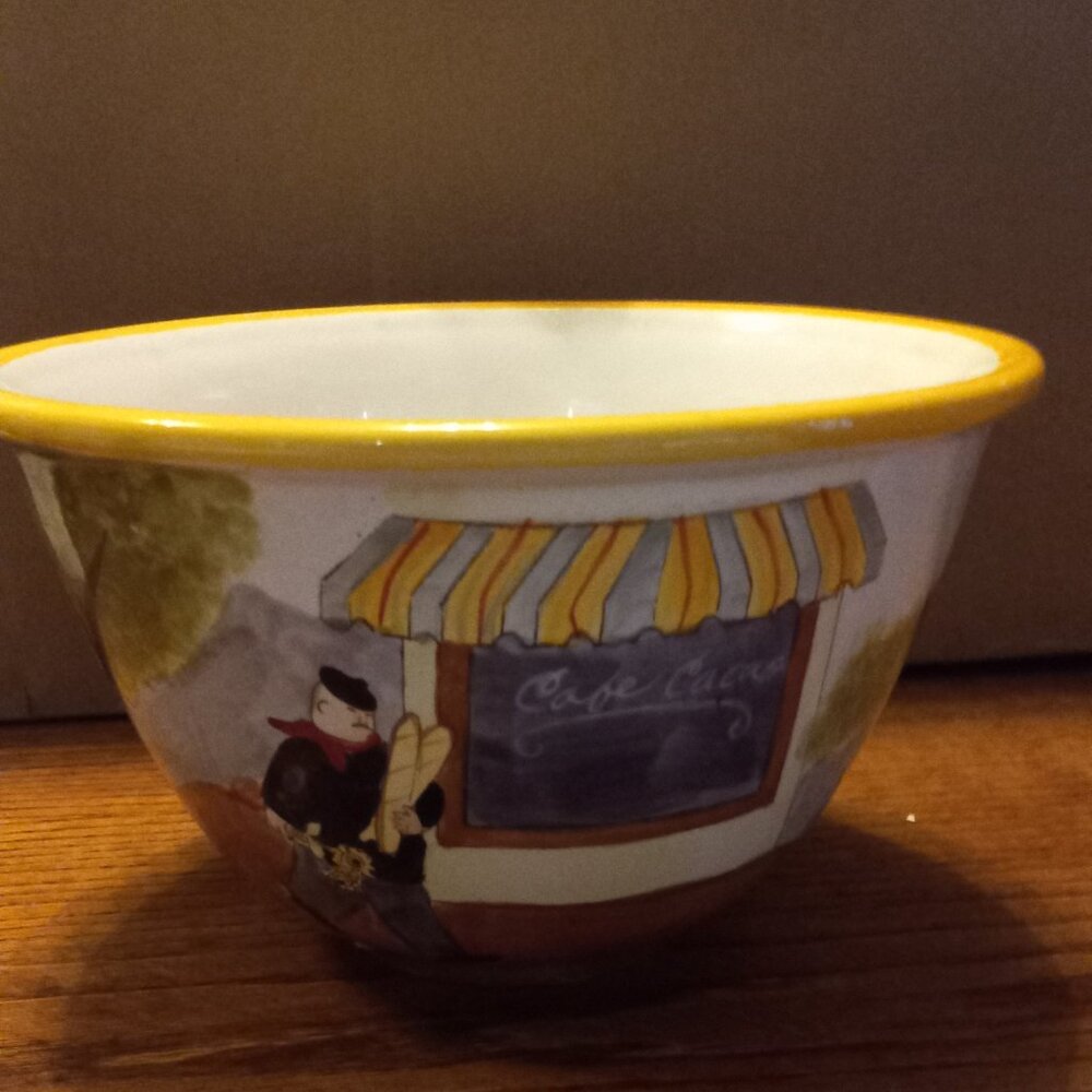Jennifer Brinley Serving Bowl Cafe Cacao Certified International